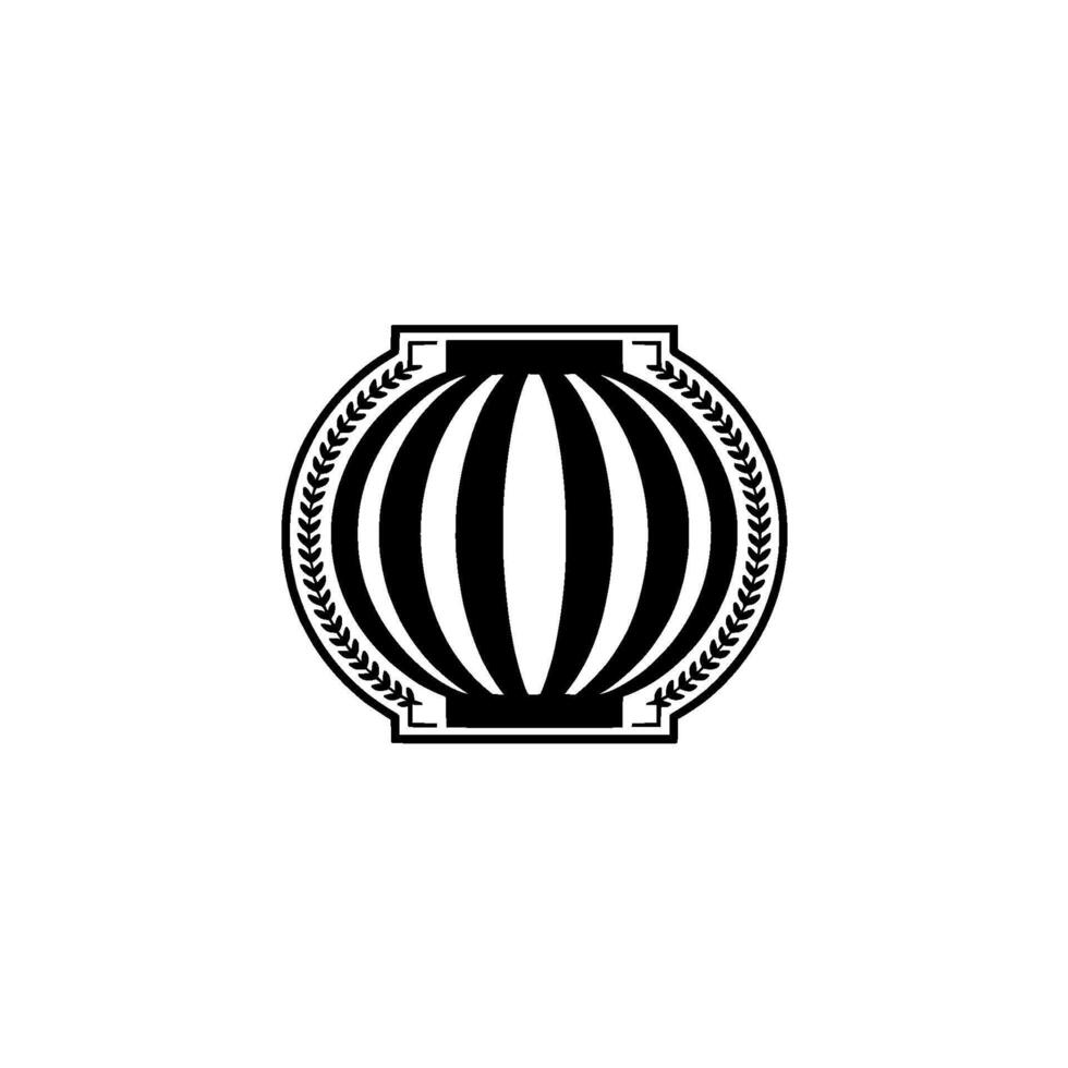 Elegant Emblem Vintage Scroll , Circular Motif vector