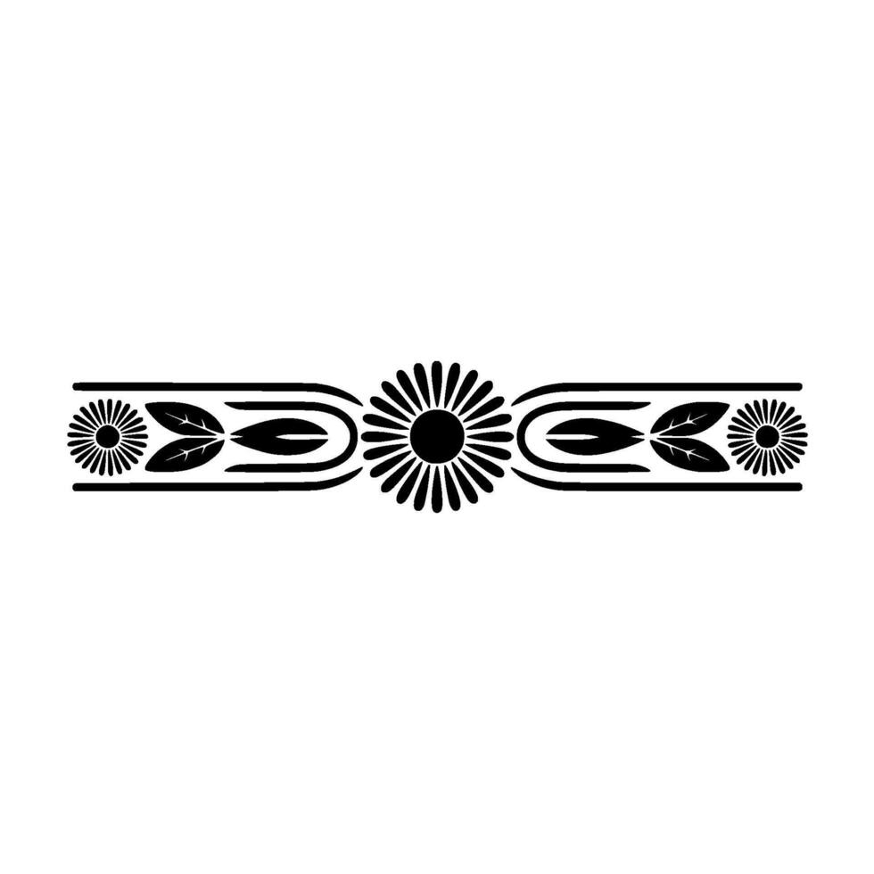 Stylized Tribal Border, Geometric , Vintage Aesthetic vector