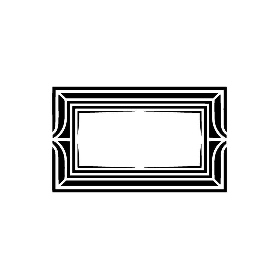 Geometric Deco Frame,Minimalist , Blank Space vector
