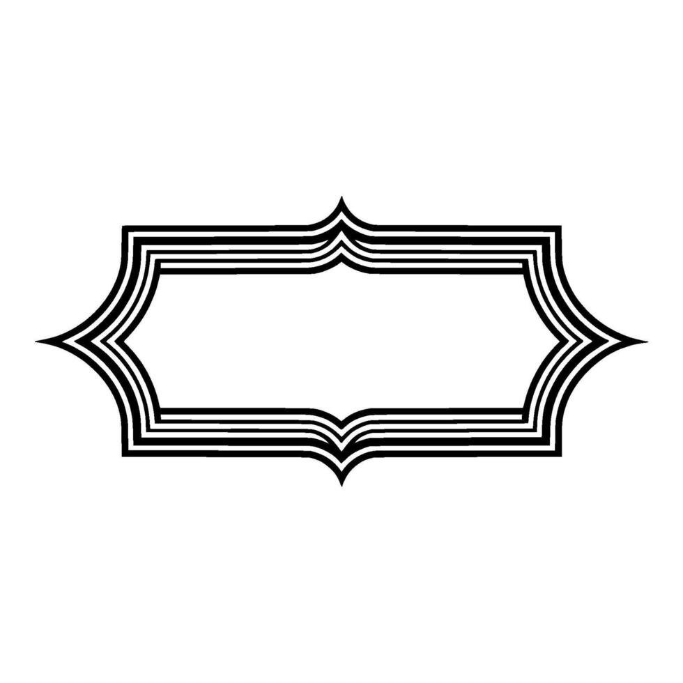 Art Deco Frame,Elegant Border, Vintage , Minimalist Style vector