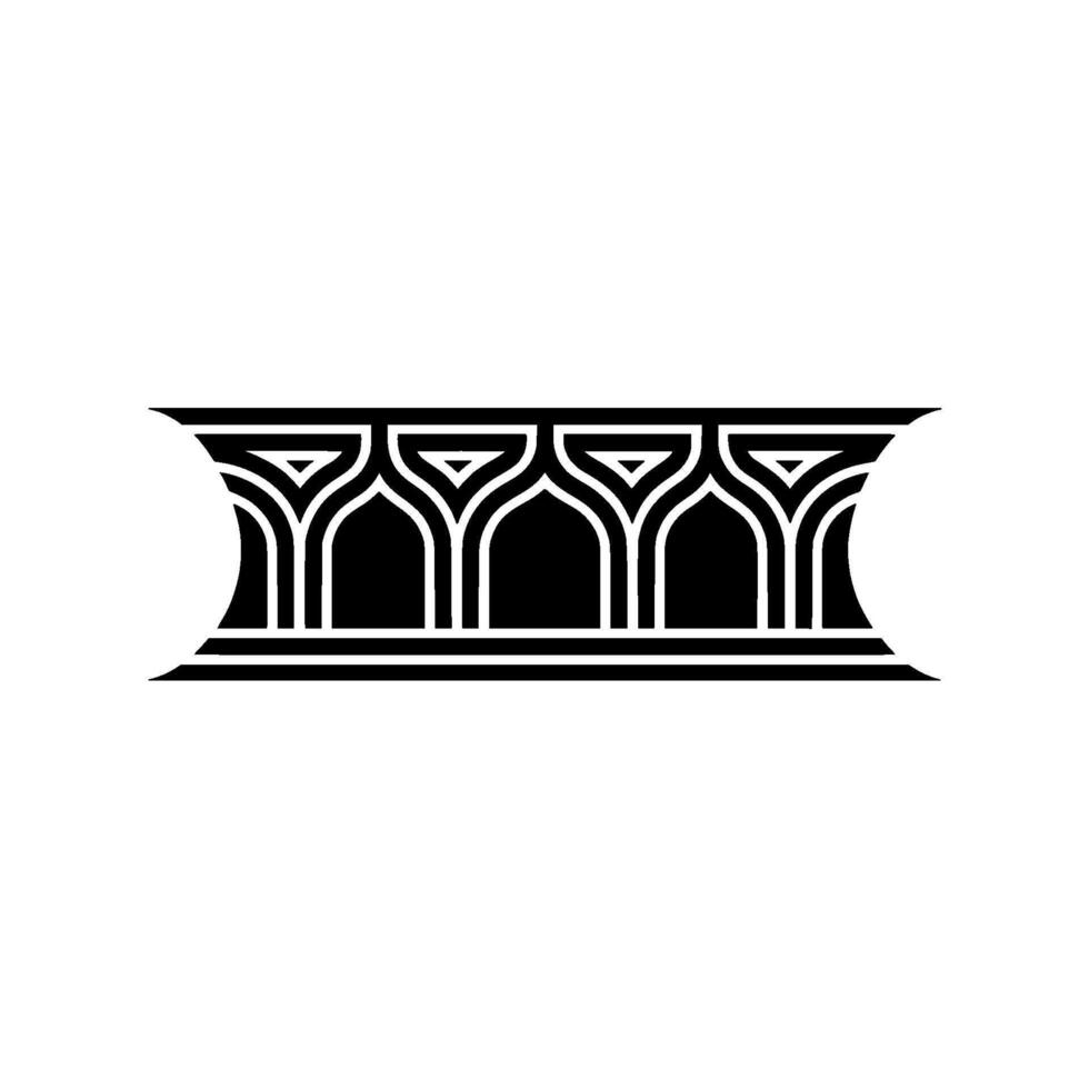 Art Deco Archway Ornament,Geometric, Pattern vector