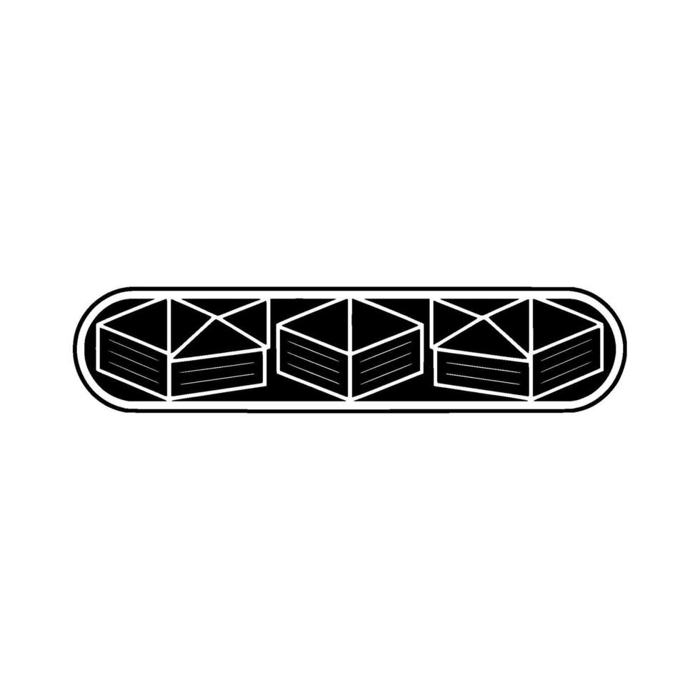 Geometric Stack, Minimalist Emblem, Modern vector