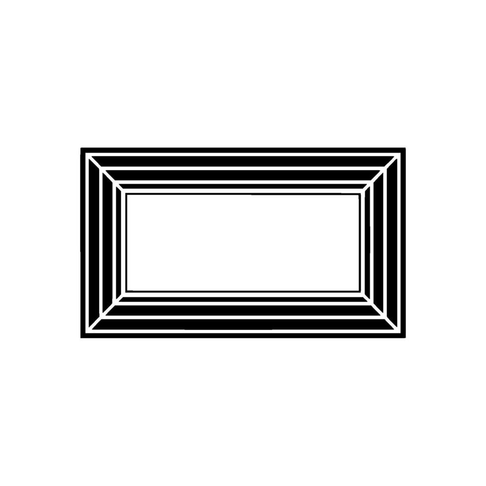 Geometric Frame, Minimalist Composition, Negative Space vector