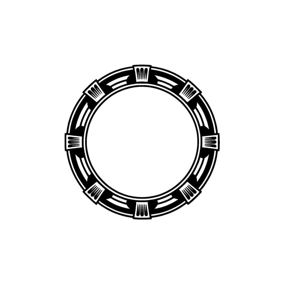 Geometric Portal, Retro Futuristic vector