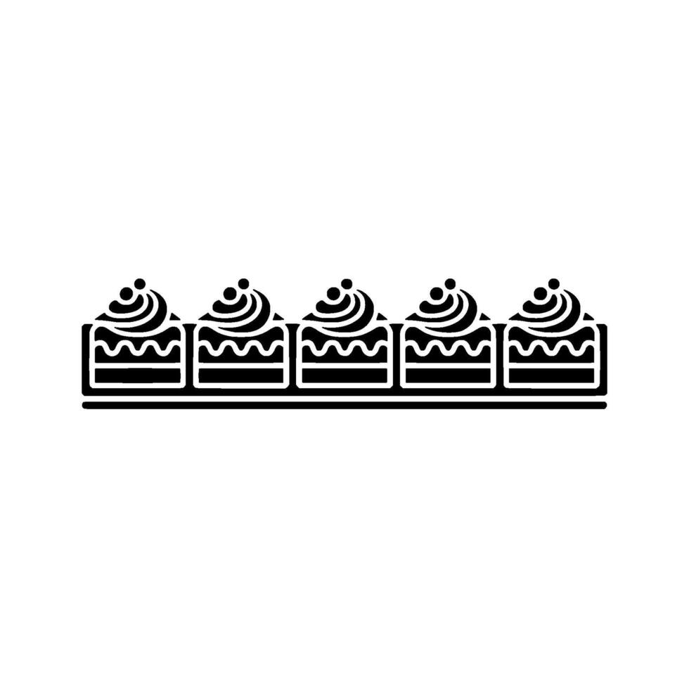 Minimalist Dessert Row, Elegant Celebration vector