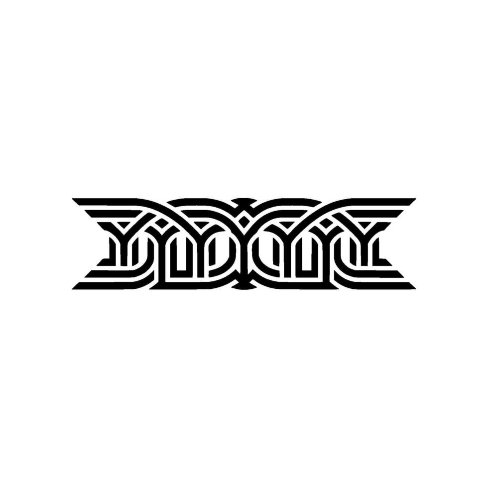 Intricate Celtic Knotwork, Black White, Symbolic vector