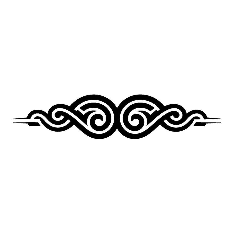 Intricate Celtic Wave Border, Vintage Element vector
