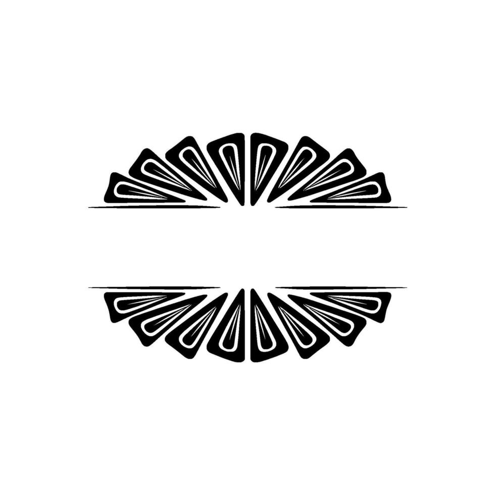 Geometric Radial Motif, Minimalist , Elegant Division vector