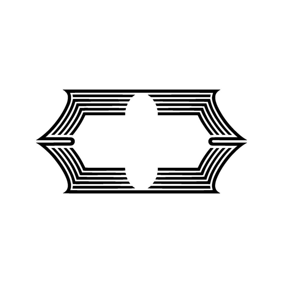Geometric Bracket , Minimalist , Modern Abstract vector