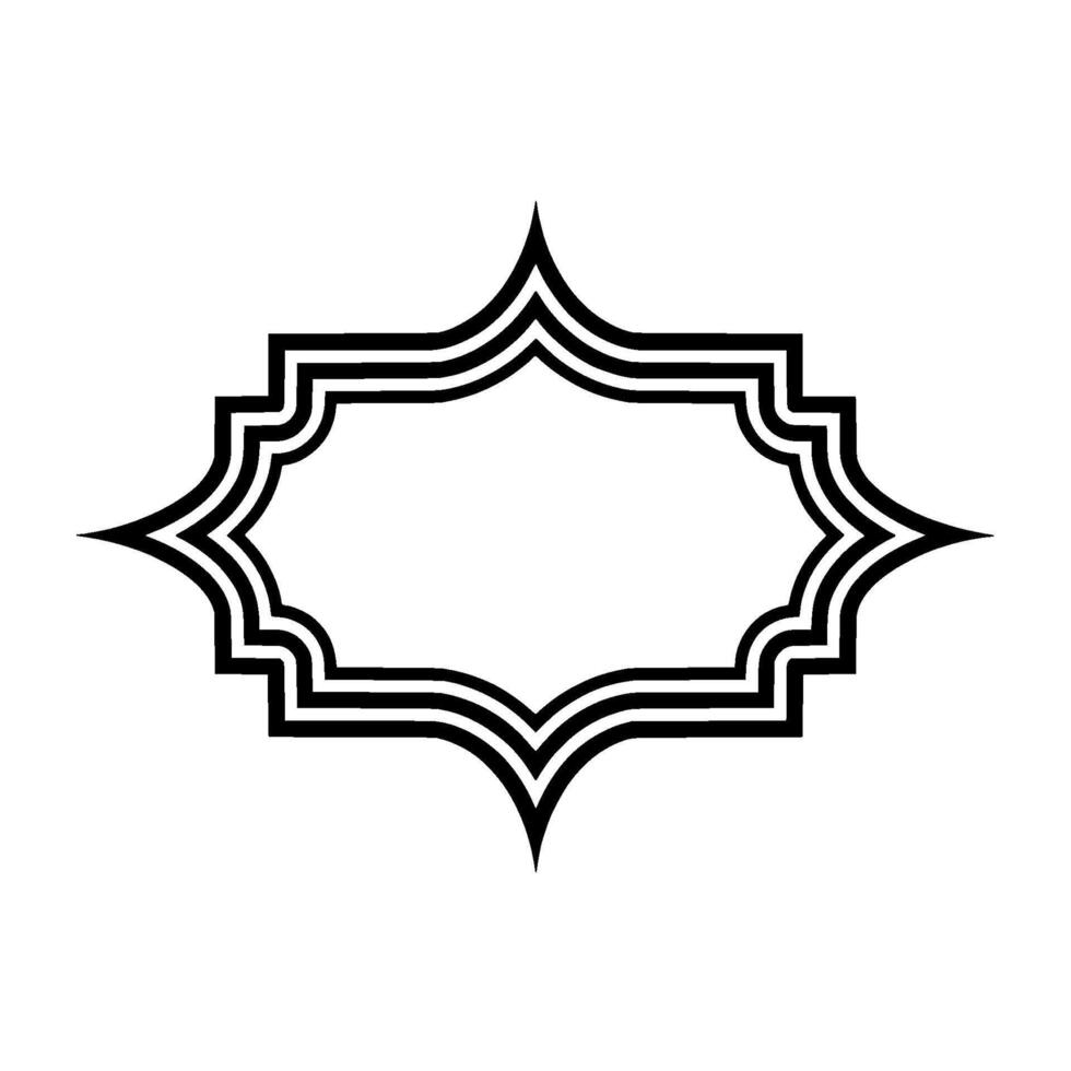 Intricate Ornamental Frame, Minimalist , Elegant Border vector