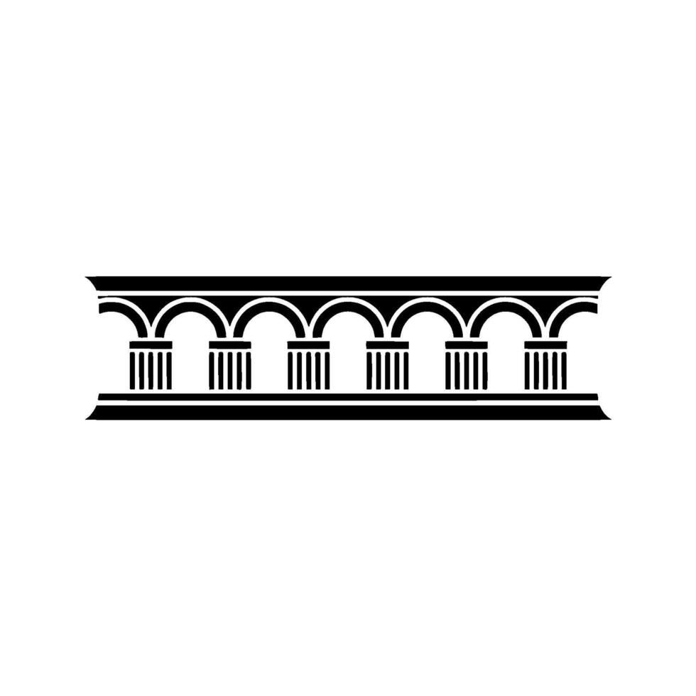 Classical Column Border, Minimalist vector