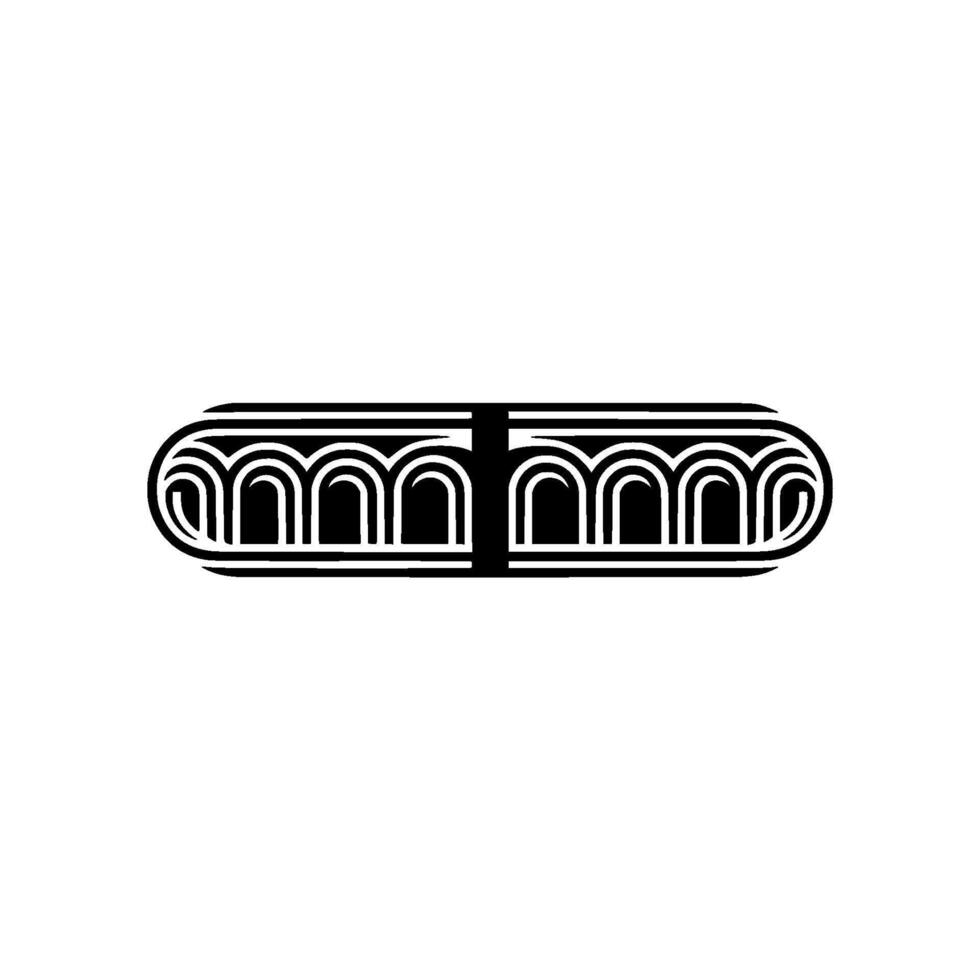 Geometric Archway, Minimalist , Retro Revival vector
