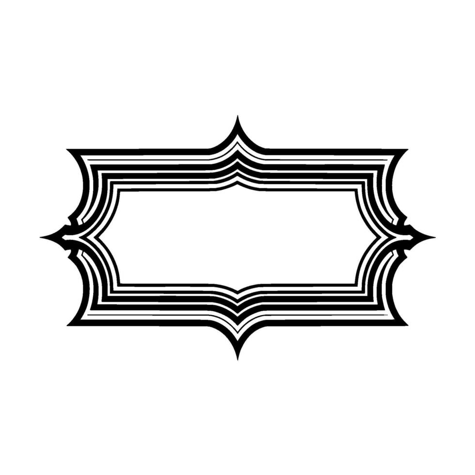 Geometric Frame, Minimalist , Negative Space, Elegant Border, Modern vector