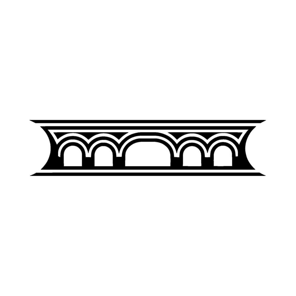 Abstract Archway, Minimalist , Geometric Pattern vector