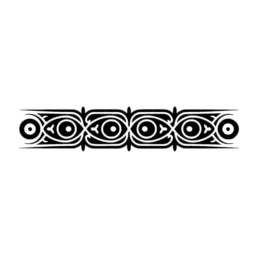 Intricate Tribal Border, Geometric Ornamentation vector