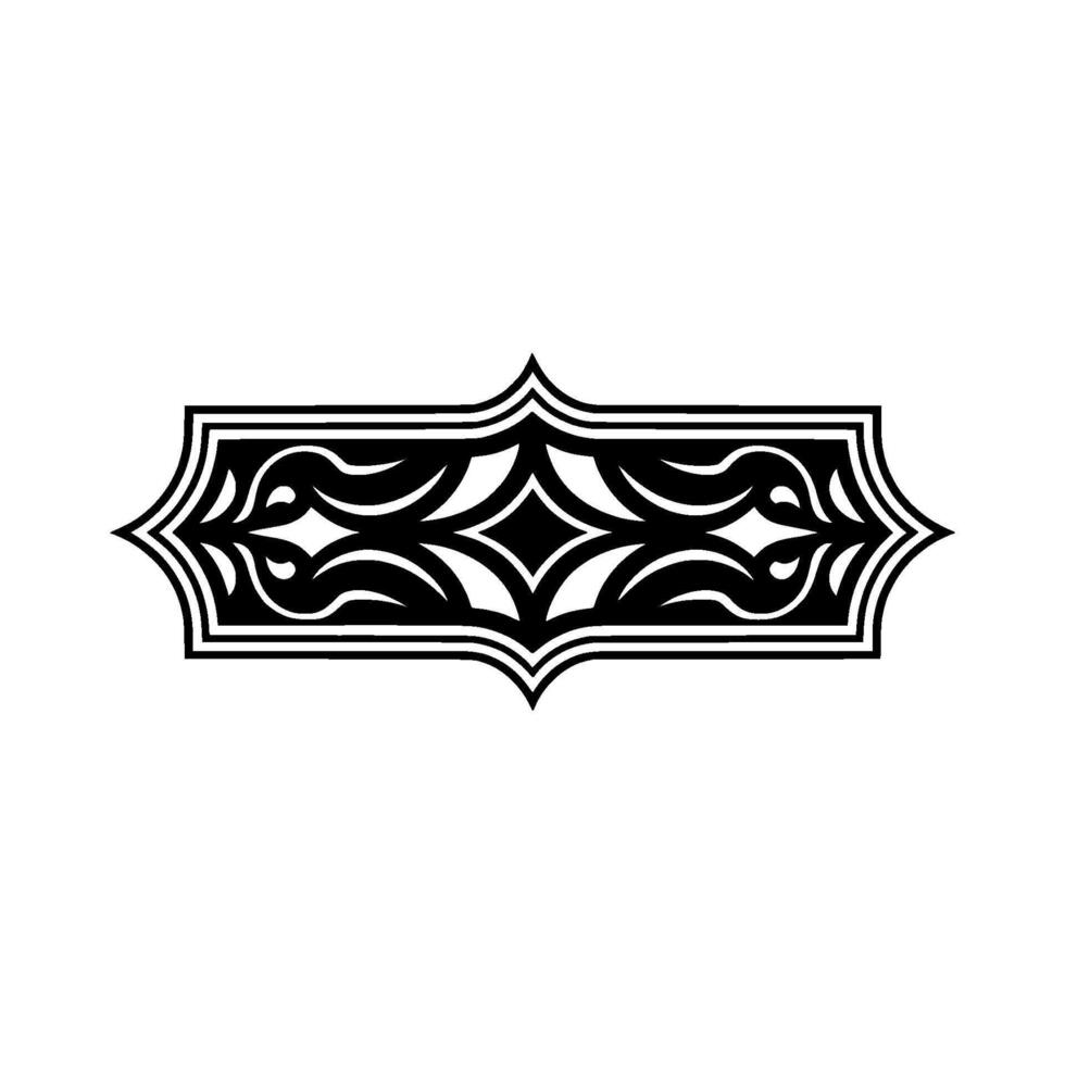 Intricate Tribal Ornament, Elegant Border vector