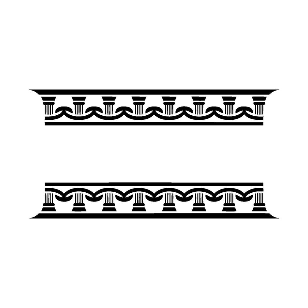 Stylized Classical Border, Decorative Element vector