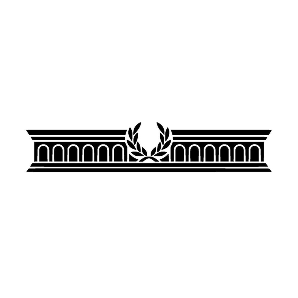 Classical Emblem Laurel Wreath Border vector