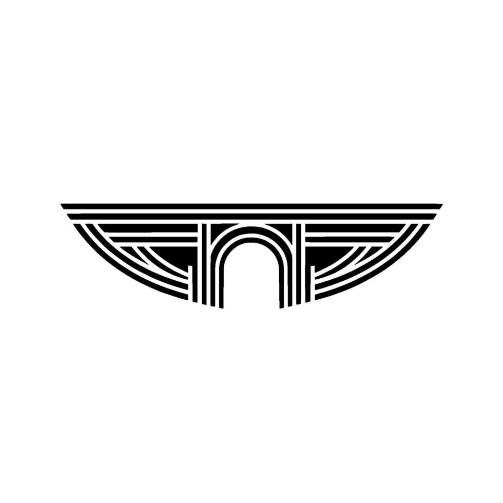 Art Deco Archway - Geometric , Minimalist vector