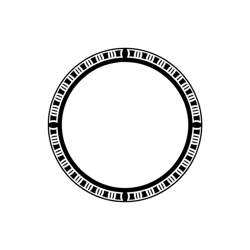 Minimalist Circle Frame, Geometric Pattern, Modern vector