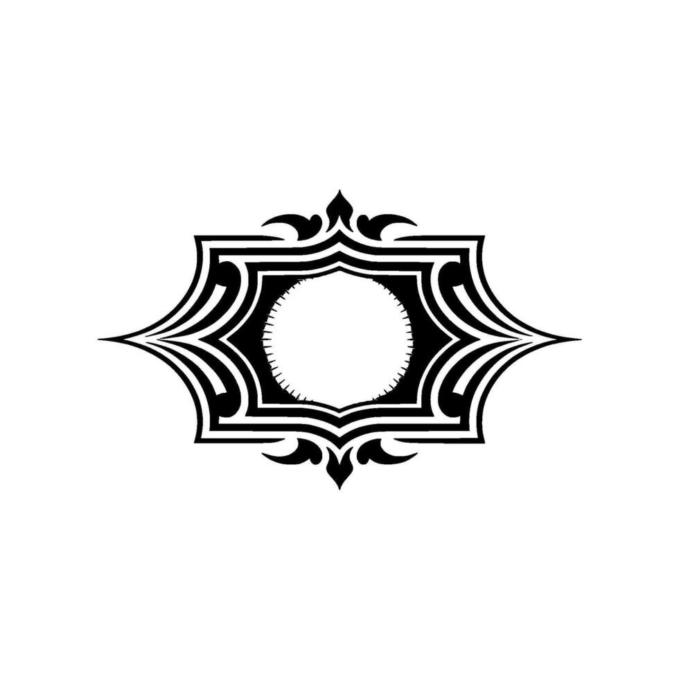 Geometric Tribal Ornament, Elegant Element vector