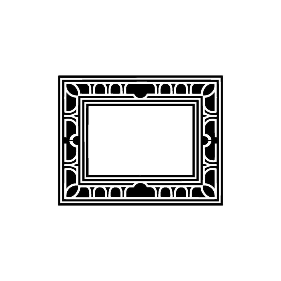 Art Deco Frame, Geometric , Minimalist Composition vector