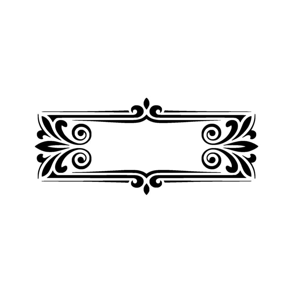 Elegant Vintage Frame, Decorative Border, Classic, Scrollwork vector
