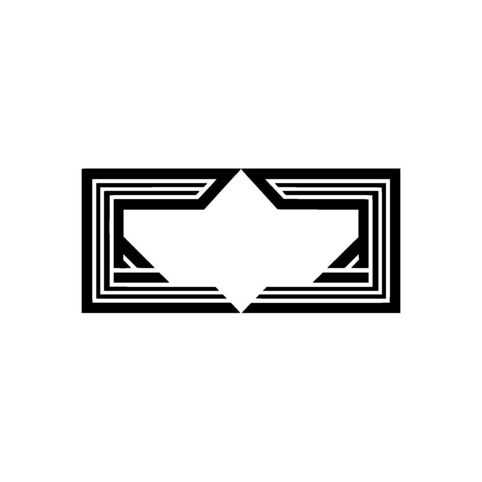 Geometric Symmetry, Minimalist , Abstract Emblem vector