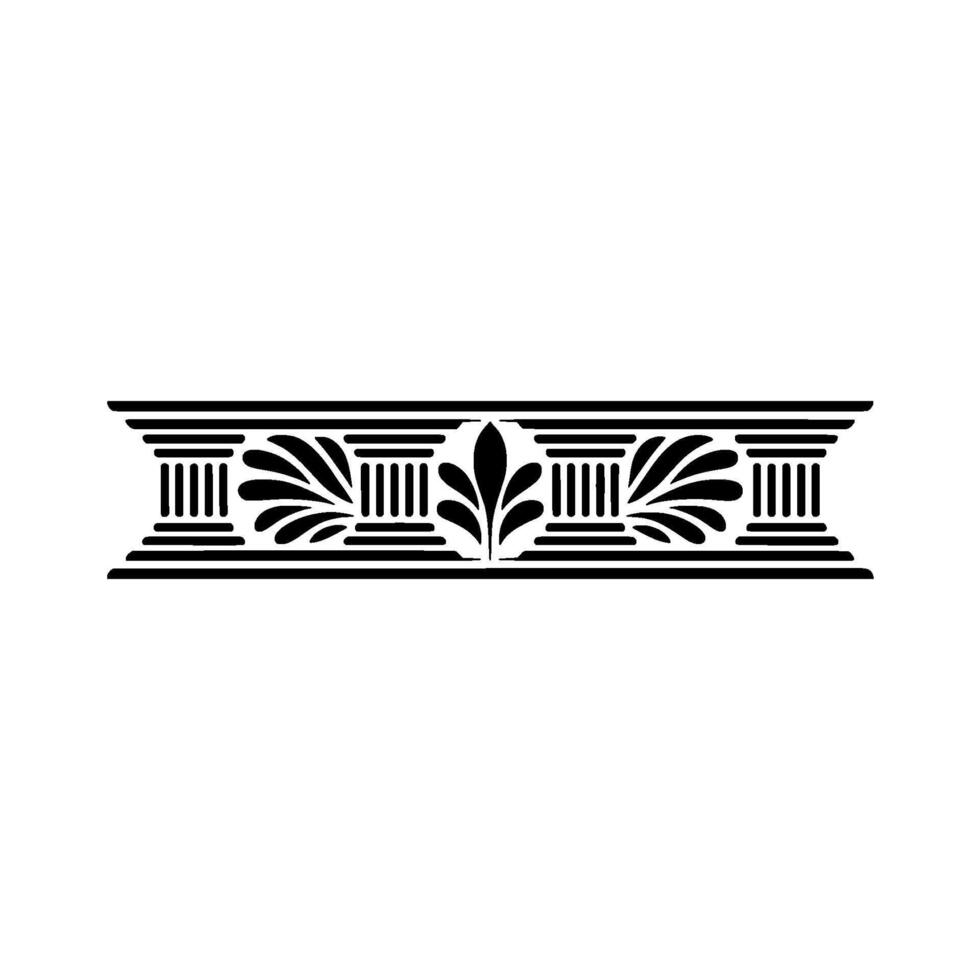 Classical Ornamental Border, Elegant , Vintage Motif vector