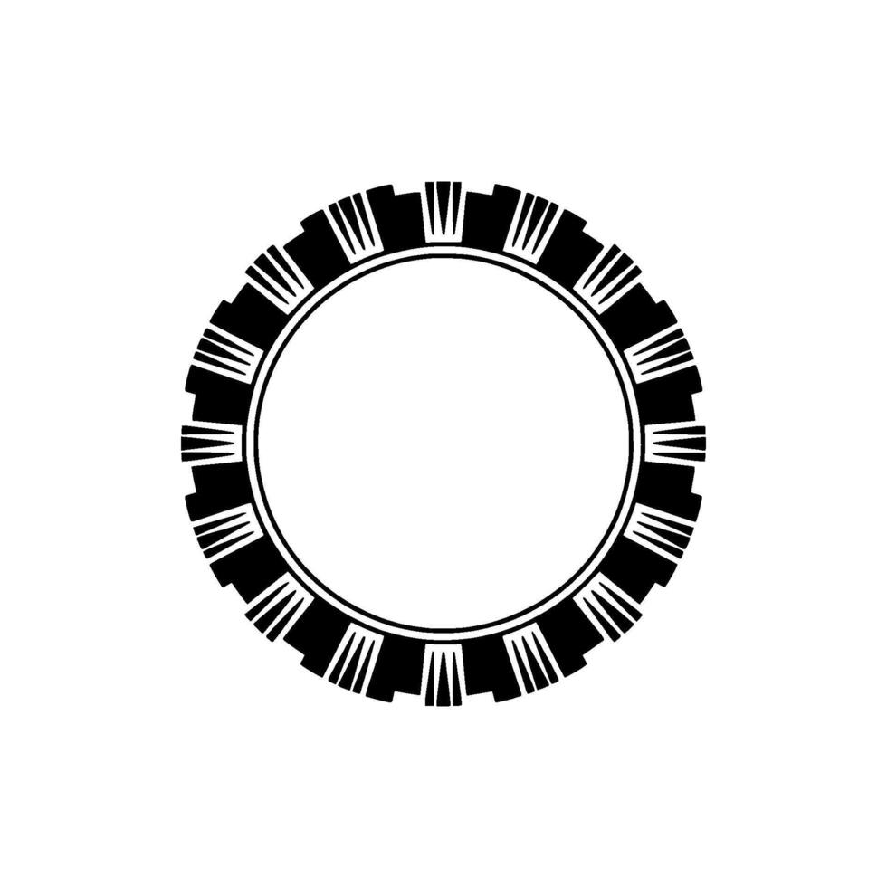 Geometric Portal, Minimalist Circle, Symmetry vector