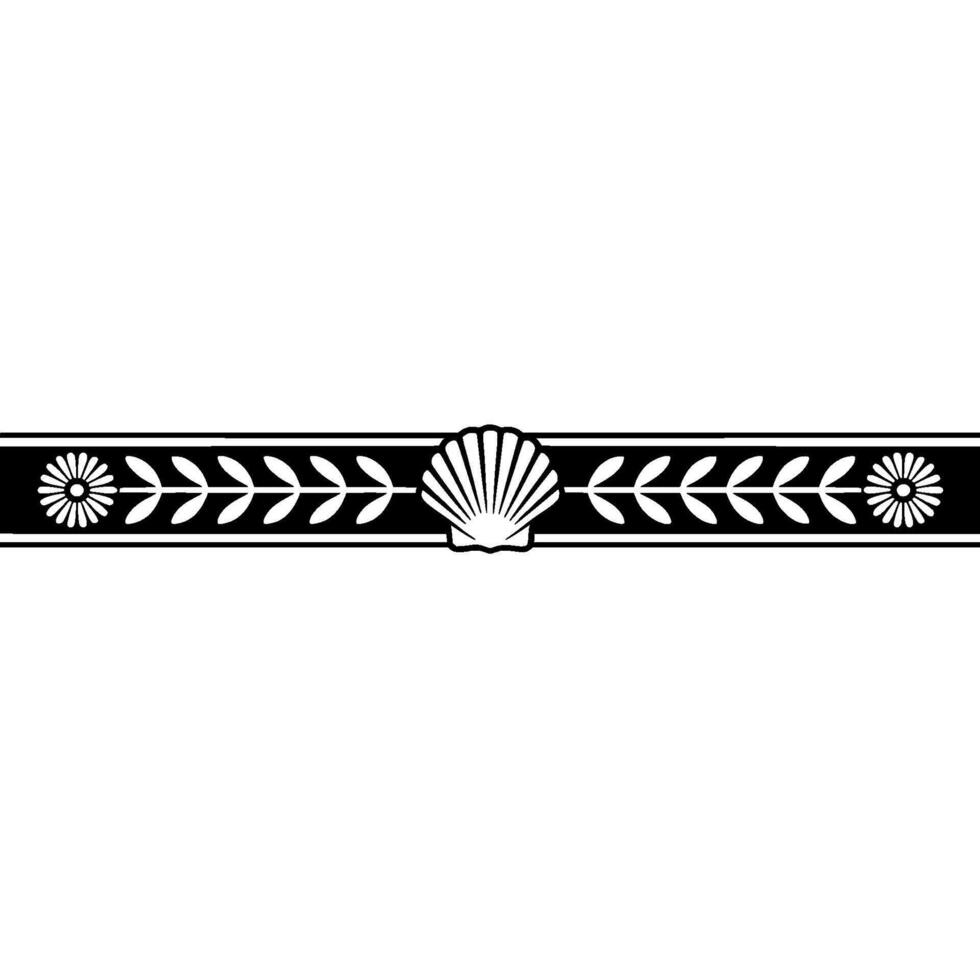 Elegant Maritime Border, Classical Deco vector