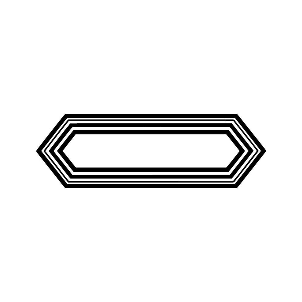 Geometric Deco Outline, Minimalist vector