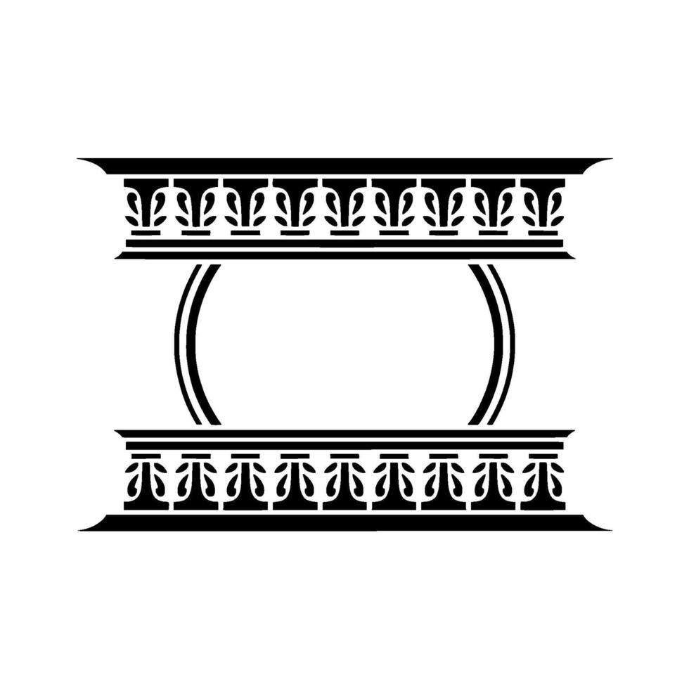 Art Deco Ornament, Geometric Border, Vintage, Ornamentation vector