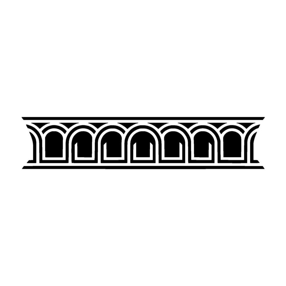 Art Deco Ornament Border, Geometric, Retro vector