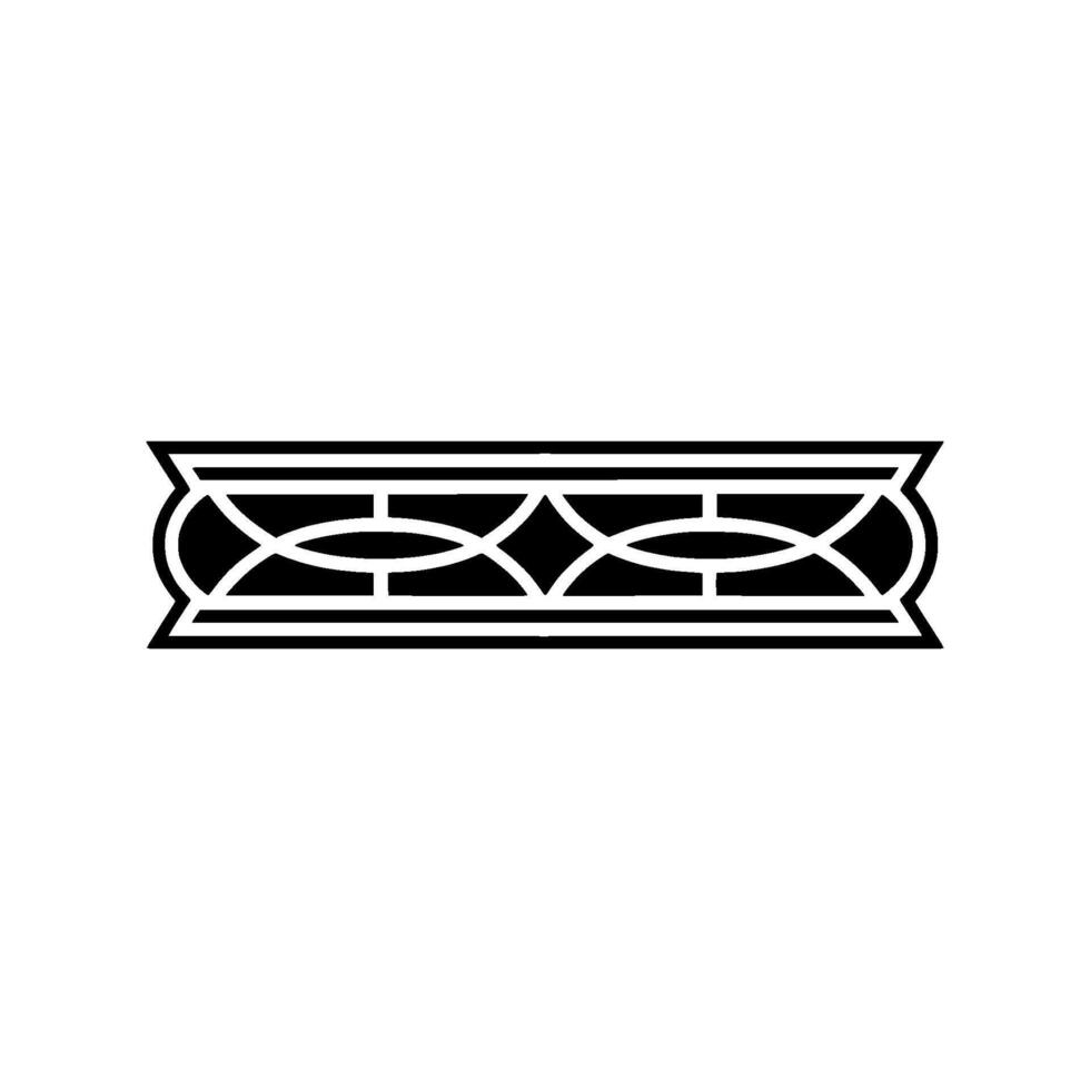 Geometric Border, Stylized Ornament, Minimalist vector