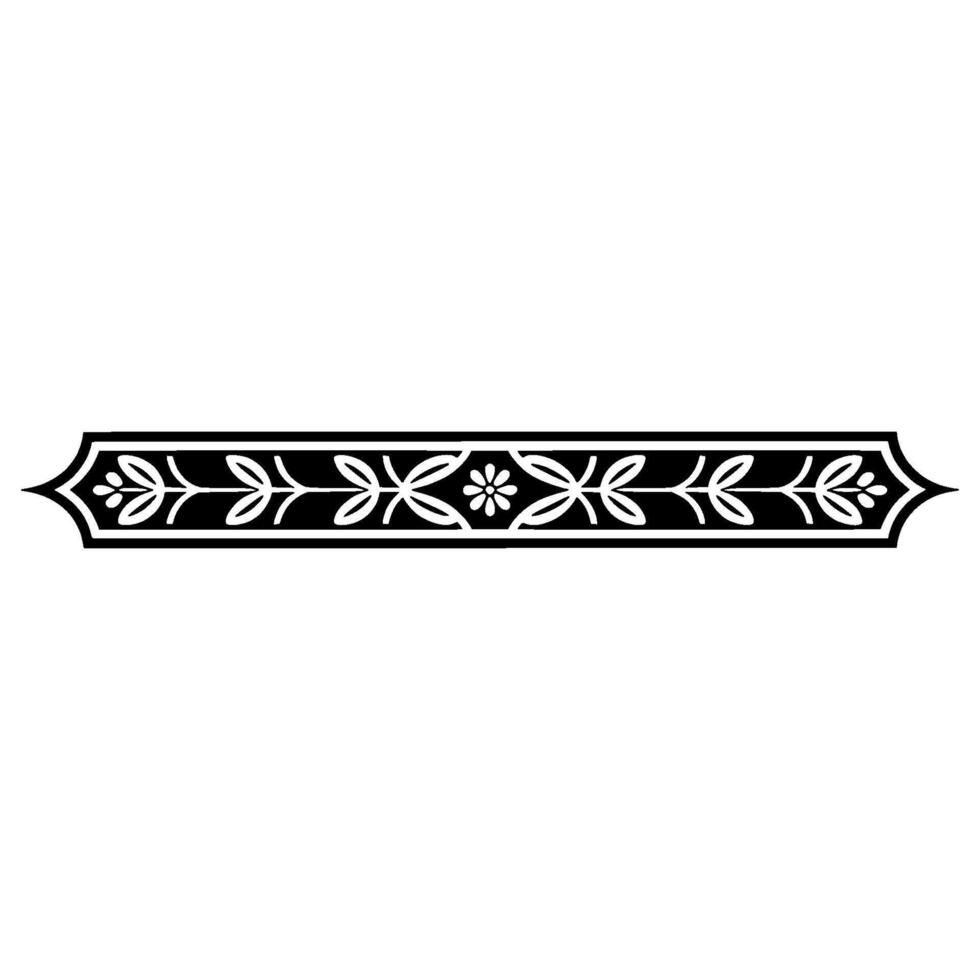 Elegant Stylized Border, Vintage , Decorative Element vector