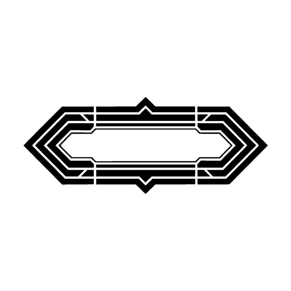 Geometric Deco Border, Elegant Element - Ornament vector