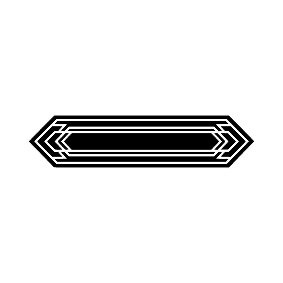 Geometric Deco Arrow, Minimalist Element vector