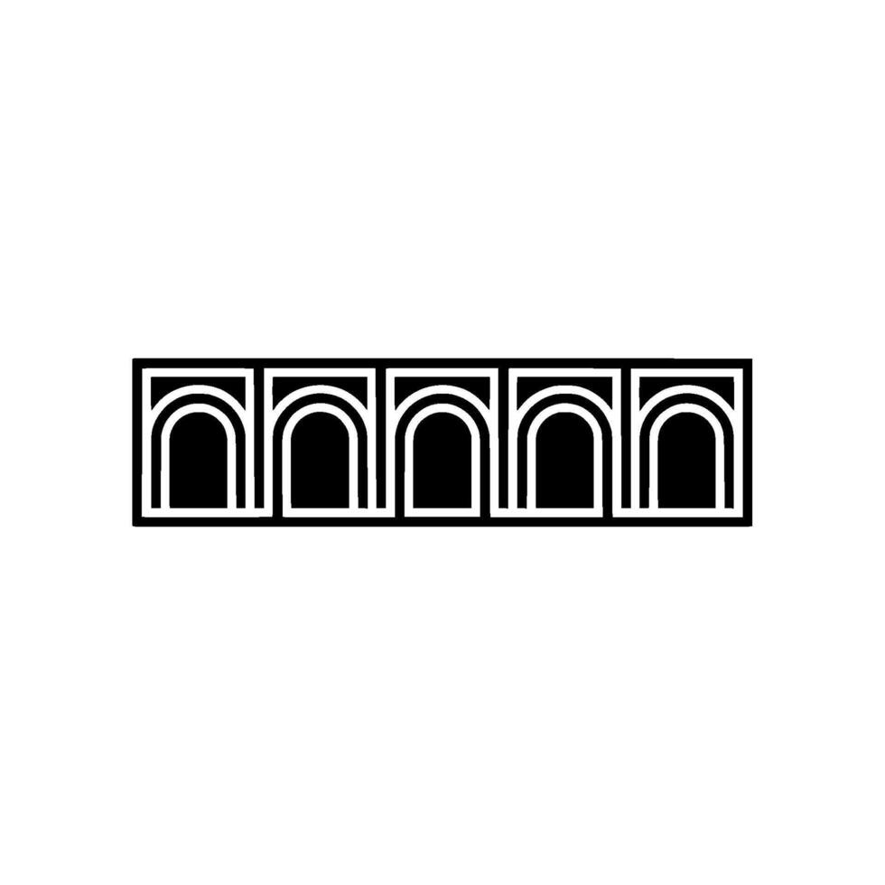 Geometric Arch Motif, Minimalist , Modern Typography, Geometry vector