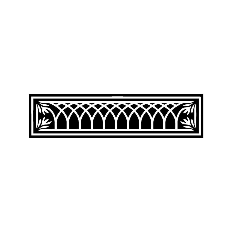 Art Deco Arch Motif, Elegant Ornamentation, Geometric vector