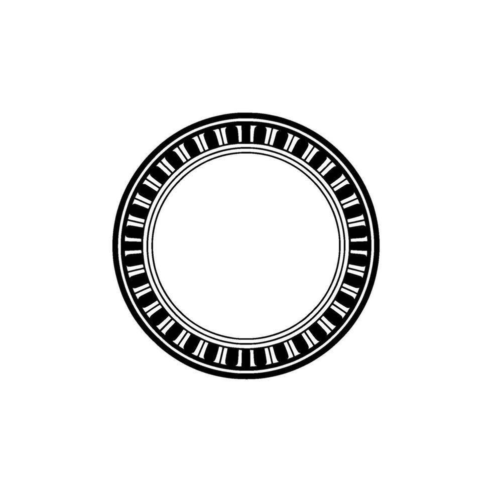Geometric Circle Frame, Minimalist , Subtle Texture vector