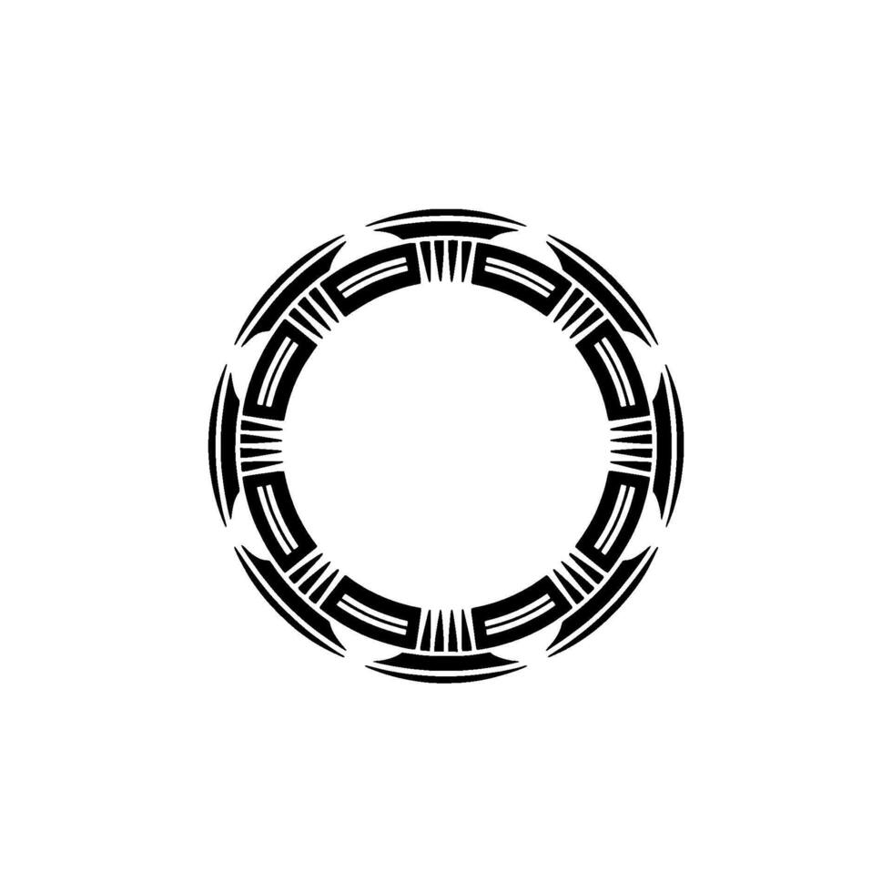 Tribal Circle Frame, Geometric , Minimalist Aesthetic vector
