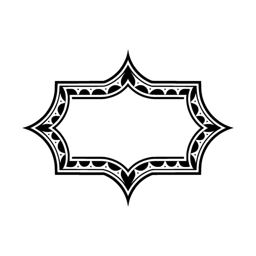 Intricate Ornamental Frame, Vintage Elegance, Ornament vector