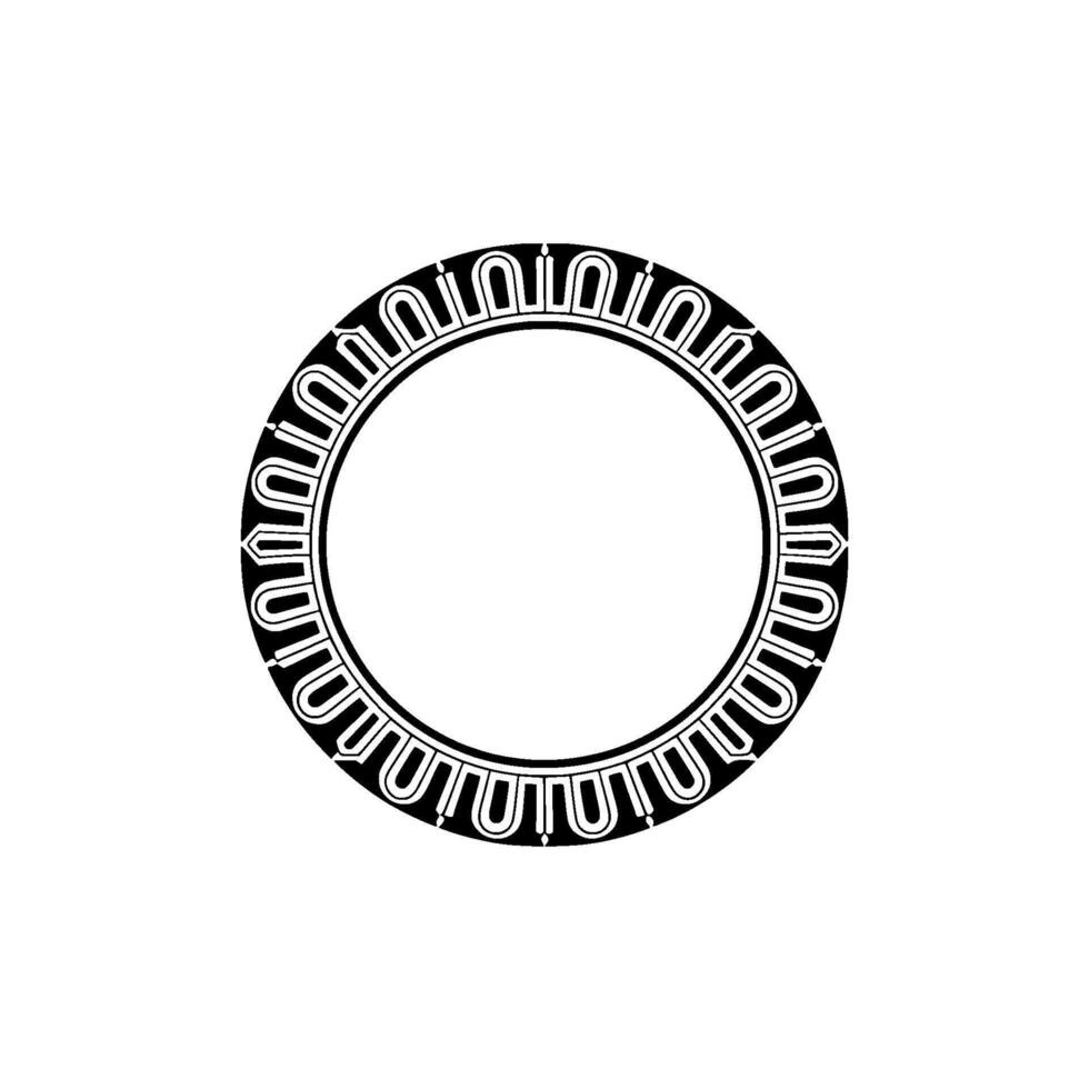 Geometric Ring, Stylized Ornamentation, Minimalist vector