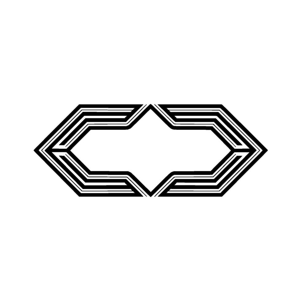 Geometric Hexagon Symmetry, Minimalist vector