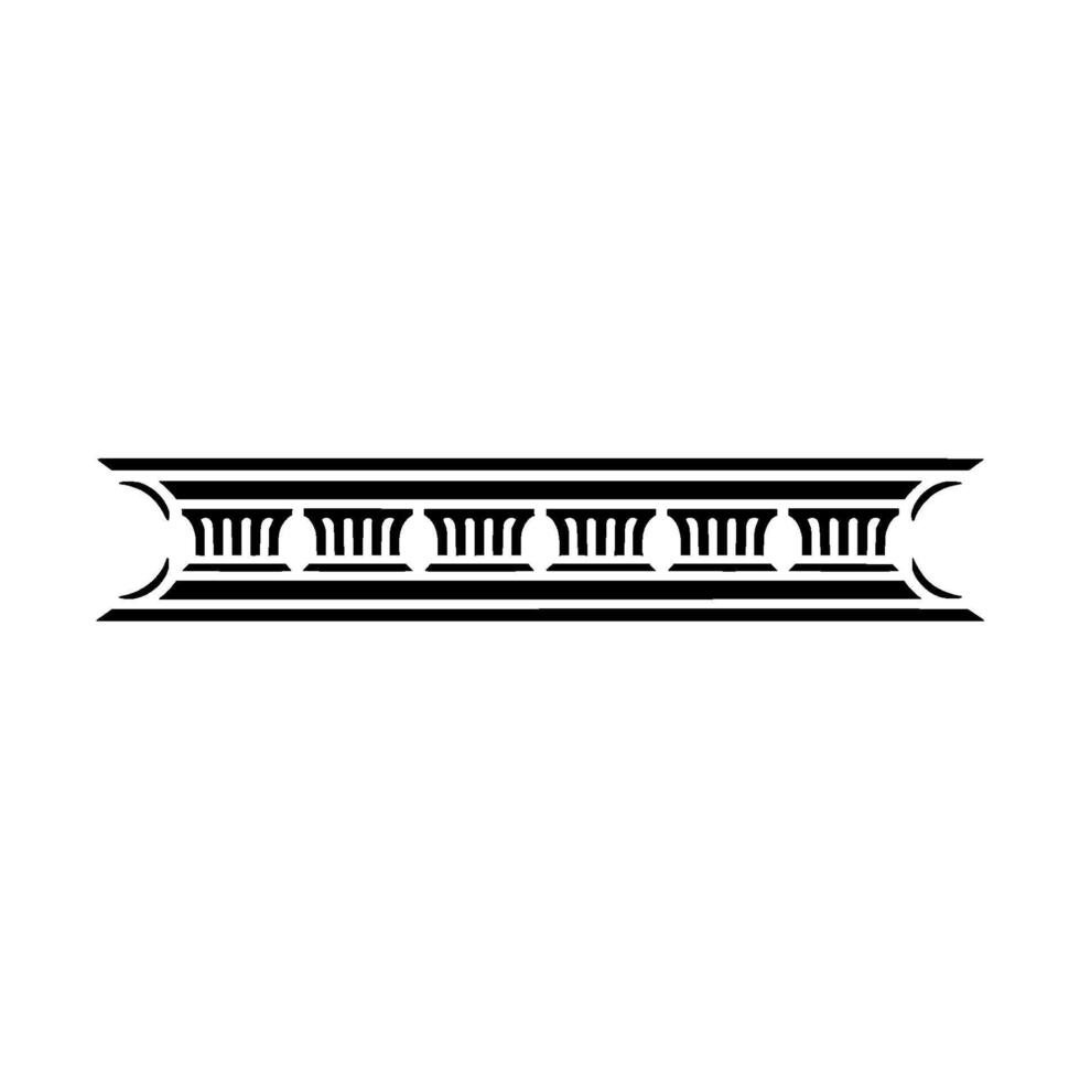 Art Deco Ornament Border,Elegant Element - Linear vector