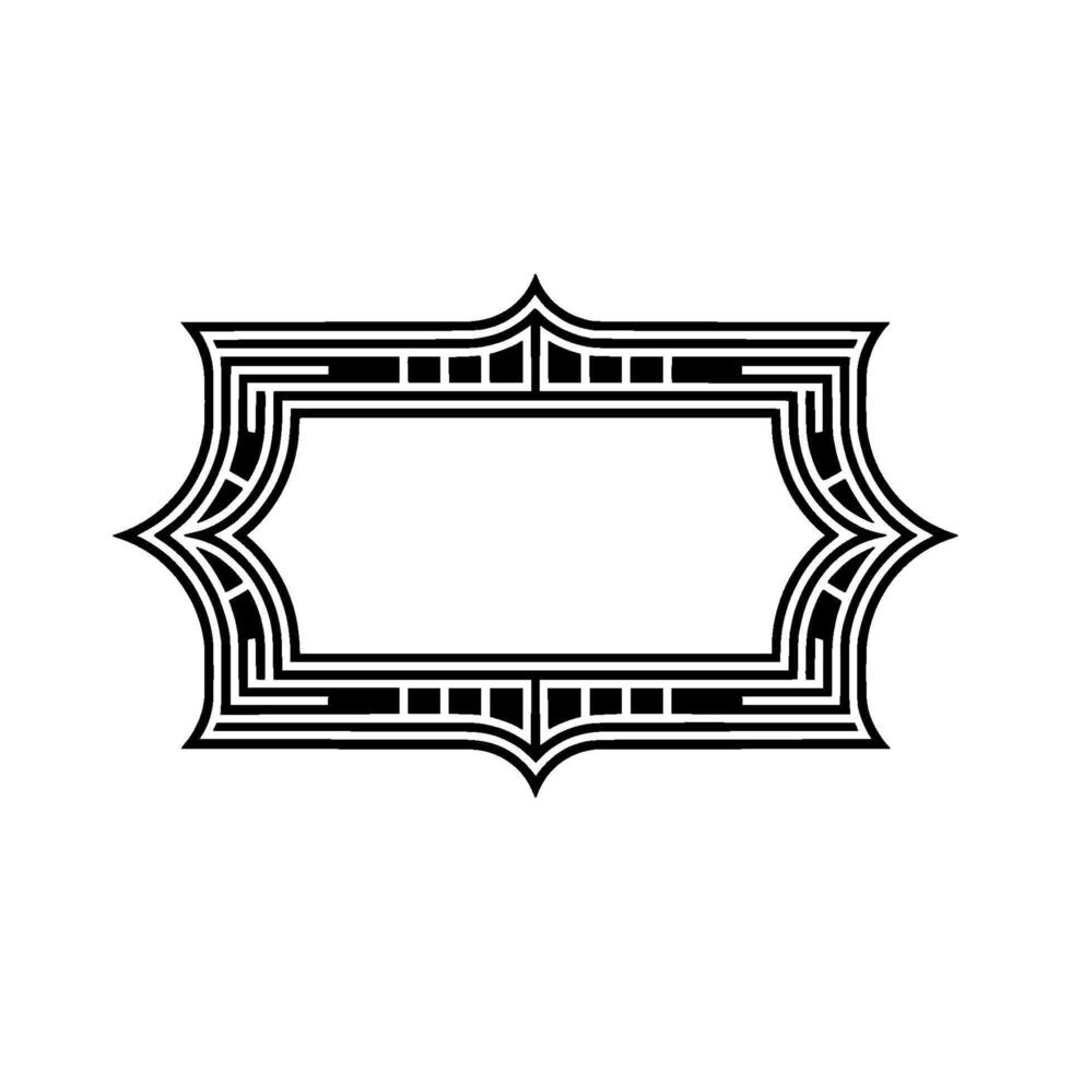 Art Deco Frame,Geometric Elegance, Vintage - Retro vector