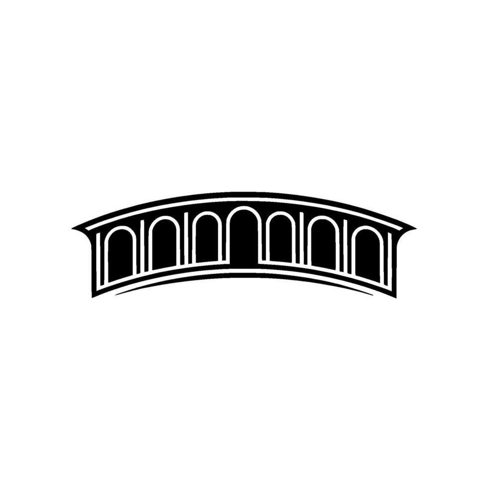 Geometric Arch, Minimalist ,Modern Emblem vector