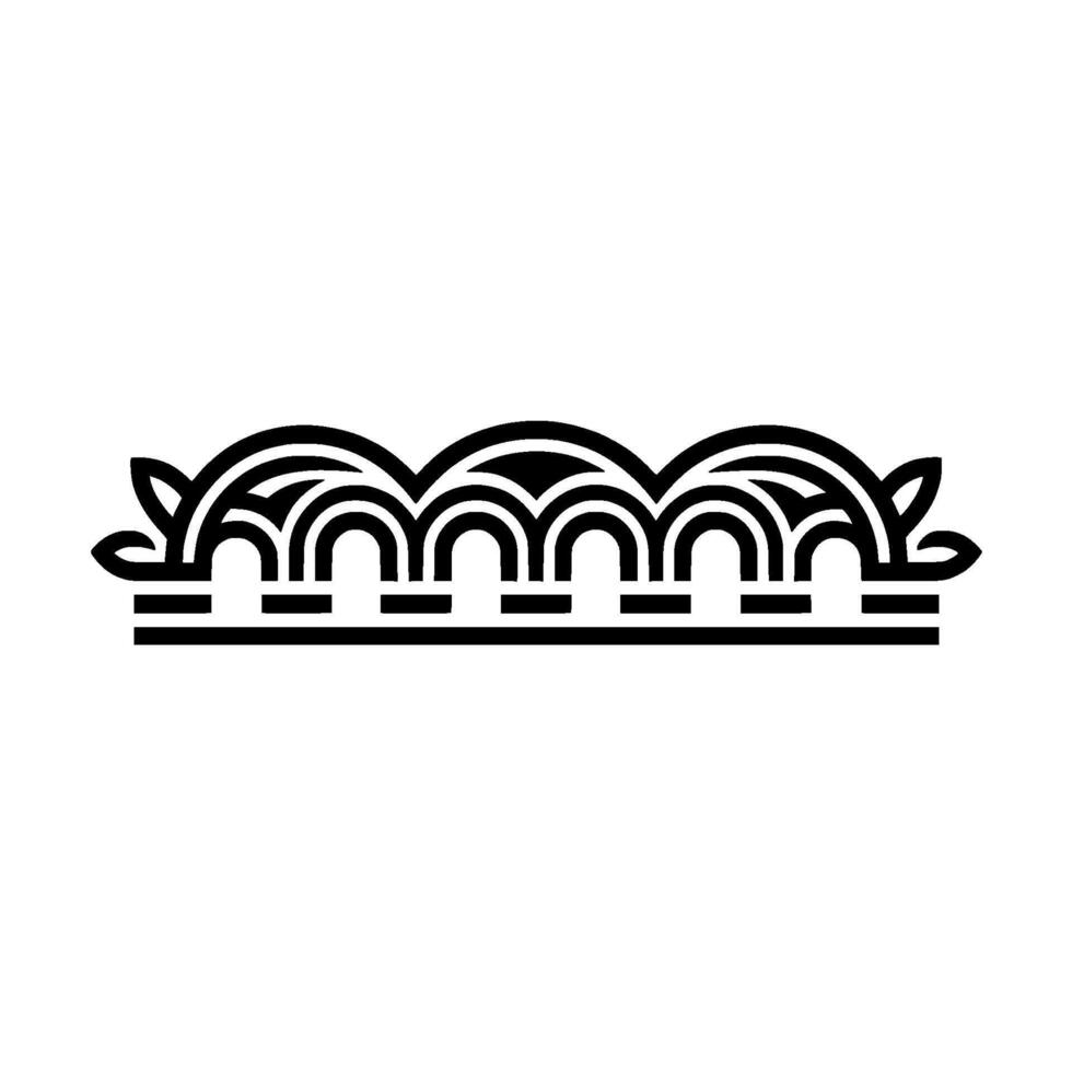 Stylized Celtic Wave Border,Minimalist vector
