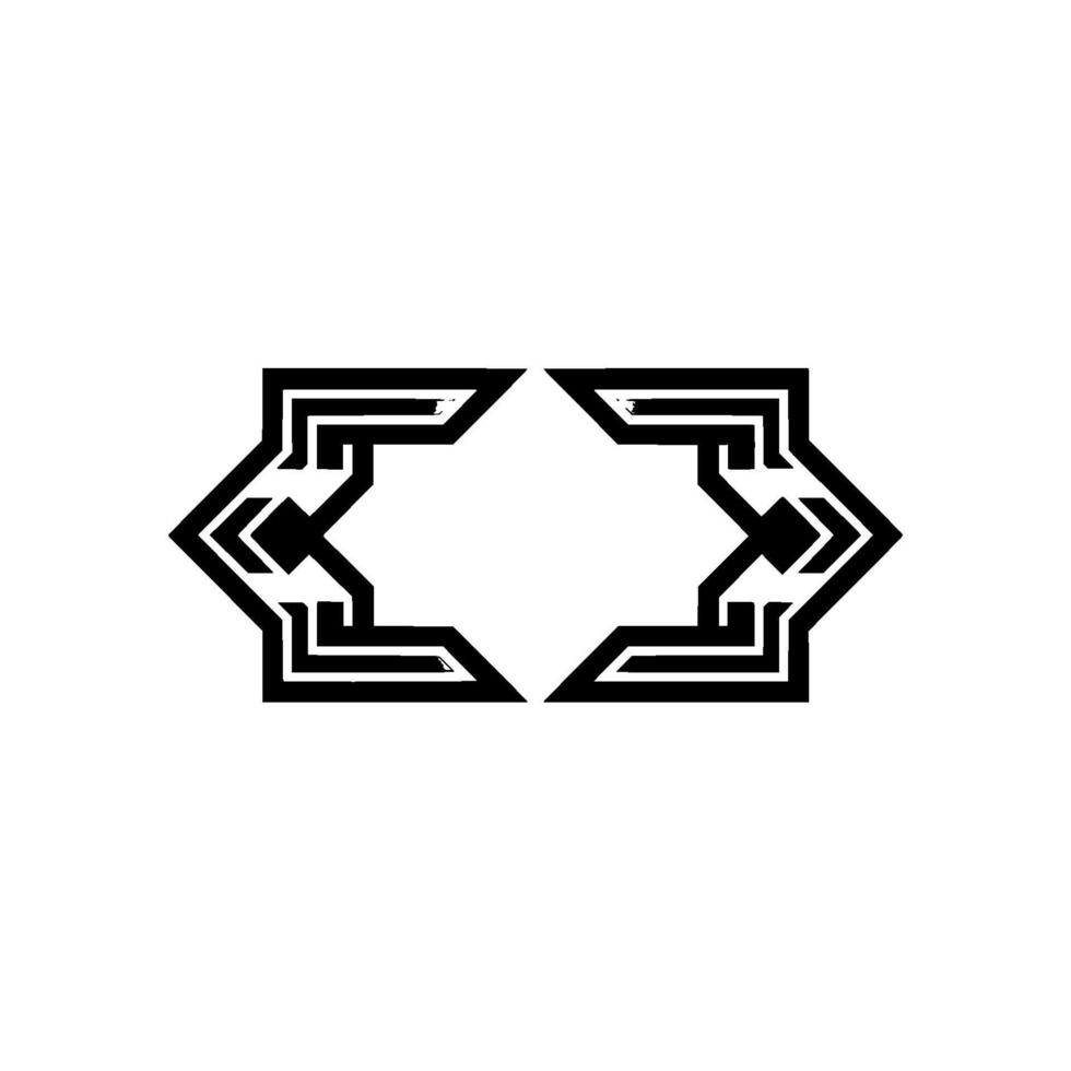 Geometric Bracket Symbol, Gradient, Minimalist vector